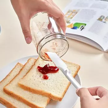 Силиконовый скребок для выпечки крема, антипригарный шпатель для масла, разглаживатель шоколада, дно бутылки, кухонные принадлежности для выпечки, скребок белый