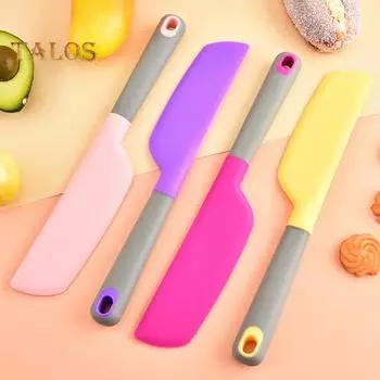 Силиконовый скребок, лопатка для выпечки, миксер для сливок, блендер для масла, мешалка для салата, многофункциональный кухонный инструмент для домашней выпечки розовый