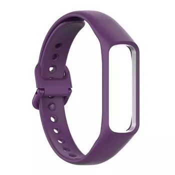 Силиконовый сменный ремешок для часов Samsung Galaxy Fit 2 SM-R220 чёрный