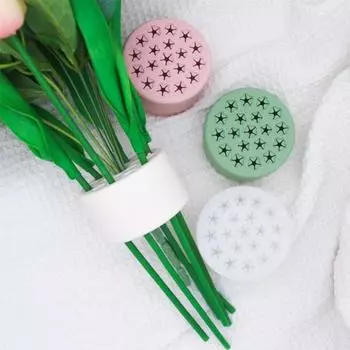 Силиконовый спиральный держатель для стебля икебаны, аранжировщик для букета, ваза для цветов, сетка «сделай сам», растение с несколькими отверстиями зелёный