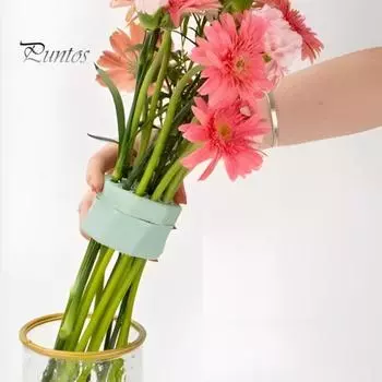 Силиконовый спиральный держатель для стебля икебаны, ваза-скрутка для букета своими руками, цветочная композиция, сетка с несколькими отверстиями, подставка для фиксации растений, инструменты для цветочной композиции белый