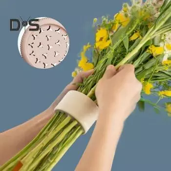 Силиконовый спиральный держатель стебля икебаны, ваза для букета «сделай сам», цветочная аранжировка, сетка с несколькими отверстиями, подставка для фиксации растений, инструмент для цветочной композиции S розовый