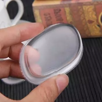 Силиконовый спонж для блендера, пуховка для тонального крема, спонж для макияжа, блендер для пудры, прозрачный 1 pcs