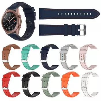 Силиконовый спортивный ремешок для часов Galaxy Watch 3 41 мм/Active2
