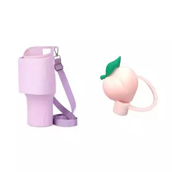 Силиконовый стакан-ботинок, термостойкий, устойчивый к царапинам, аксессуары для чашек (фиолетовый) #F