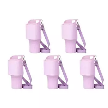 Силиконовый стакан-ботинок, термостойкий, устойчивый к царапинам, аксессуары для чашек (фиолетовый)