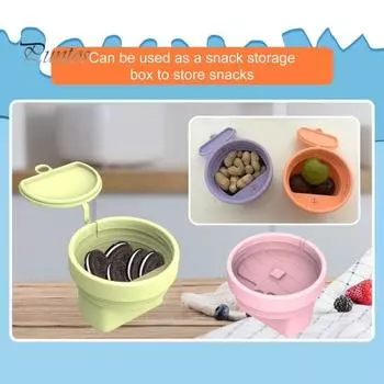 Силиконовый стаканчик для мороженого для стакана 40 унций, многоразовая инновационная чаша для мороженого, премиальный силиконовый контейнер для игр, фильмов и путешествий A фиолетовый