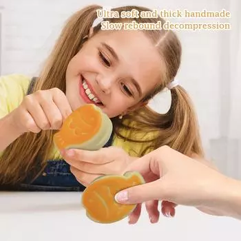 Силиконовый сжимающий двухслойный тайяки супер мягкий и толстый ручной работы медленная декомпрессия вентиляция креативная игрушка подарок One Size