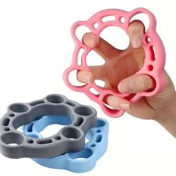 Силиконовый тренажер для 5 пальцев, усилитель захвата, подходит для восстановления мышц рук, силовые тренировки гибкости пальцев