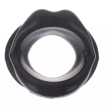 Силиконовый тренажер для рта, стройнее, массажер для рта, инструмент для подтяжки мышц чёрный