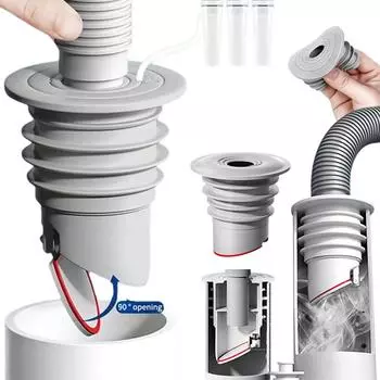 Силиконовый уплотнитель для канализации в ванной комнате, уплотнитель для кухонной раковины, заглушка для канализационной трубы, уплотнитель для стиральной машины, препятствующий появлению запаха, соединитель для слива в полу