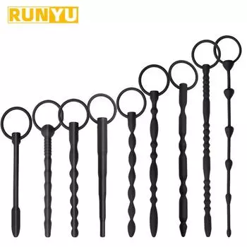 Силиконовый уретральный катетер Мужской пенис Пробка Трубка Уретральный катетер Растяжитель Звук Дилататор Эротическая игрушка для взрослых для мужчин 25cm