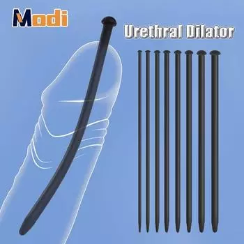 Силиконовый уретральный катетер, расширитель, стимуляция конского глаза, зондирование, вставка для пениса, катетер для уретры, взрослые секс-игрушки для мужчин 1Pcs