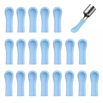 Силиконовый ушной наконечник для ушной палочки 20 шт., ложка для ушной палочки, наконечник для ушной палочки, сменный очиститель для ушной палочки [Pokumil] 3,5 см