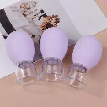 Силиконовый вакуумный баночный массажер для лица и тела, очищающий влажный антицеллюлитный массаж лица, китайская баночная терапия 1pcs