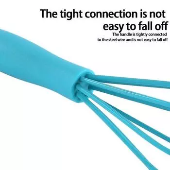 Силиконовый венчик для взбивания яиц Yousheng, ручной венчик для взбивания яиц с нескользящей ручкой, ручные проволочные венчики с силиконовым покрытием для смешивания, приготовления пищи и перемешивания