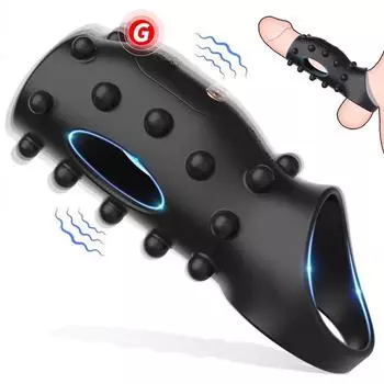 Силиконовый вибрирующий пенис-рукав, пенис-рукав, кольцо для пениса, стимуляция точки G, секс-игрушки, отсроченная эякуляция, секс-игрушки для взрослых, удлинители пениса