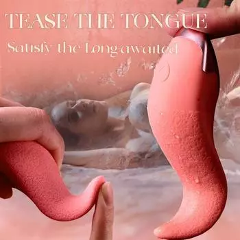 Силиконовый вибрирующий язык, женский инструмент для мастурбации, вибратор-палочка, клитор, стимуляция точки G, оргазм, артефакт, женские секс-игрушки Basic style