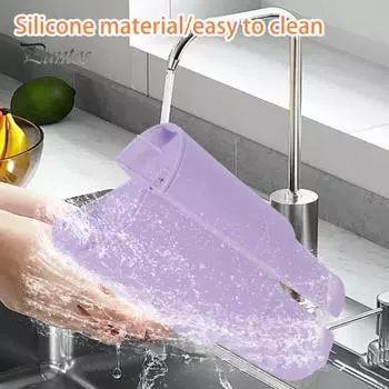 Силиконовый вкладыш для чашки, съемный дизайн, два напитка в одной чашке, герметичное уплотнение, креативный вкладыш для питья в чашку для кемпинга, пешего туризма, офиса путешествий оранжевый