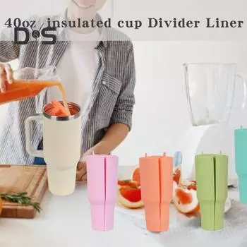 Силиконовый вкладыш для чашки, съемный дизайн, два напитка в одной чашке, герметичное уплотнение, креативный вкладыш для питья в чашку для кемпинга, пешего туризма, офиса путешествий зелёный