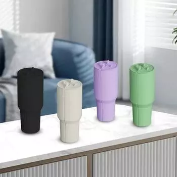 Силиконовый вкладыш для стакана Yousheng 2-в-1, разделитель для напитков, съемный многоразовый разделитель для стаканов, вставки для подстаканников для сока, кофе, коктейлей бежевый