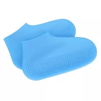 Силиконовый водонепроницаемый чехол для обуви для активного отдыха, многоразовый, нескользящий, защитный чехол для обуви, синий(Синий Л) синий