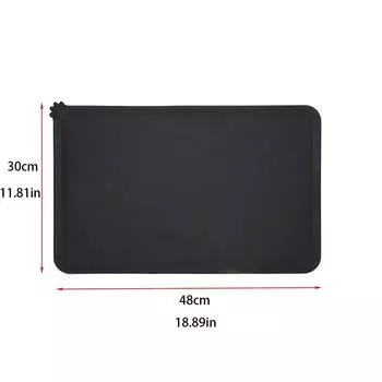 Силиконовый водонепроницаемый коврик для домашних животных для собак, кошек, коврик для корма для домашних животных, миска для домашних животных, коврик для питья, подставка для кормления собак, портативная подставка для кормления на открытом воздухе чёрн