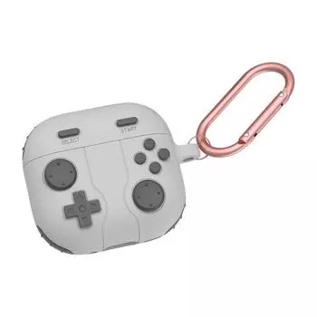 Силиконовый защитный чехол 360-градусная полная защита ударопрочный защитный чехол для AirPods 4 for Airpods 4 светло-серый