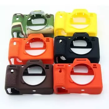 Силиконовый защитный чехол для беззеркальной камеры Sony Alpha a72 a7r2 a7s2 A7 II A7II A7RII A7R Mark 2 ILCE-7M2 Sony Alpha a7II кофейный