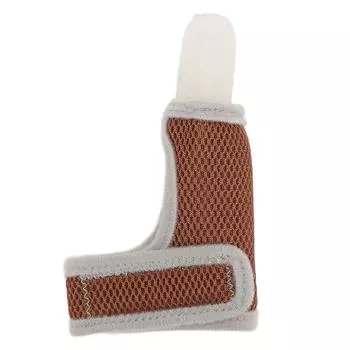 Силиконовый защитный чехол для большого пальца младенца, защита пальцев от сосания большого пальца младенца с дышащим браслетом белый