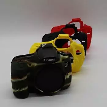 Силиконовый защитный чехол для цифровой камеры, защитный чехол для камеры Canon EOS 60D 60Da DSLR чёрный