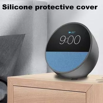 Силиконовый защитный чехол для Echo Spot 2024, противоударный, устойчивый к падениям и царапинам синий