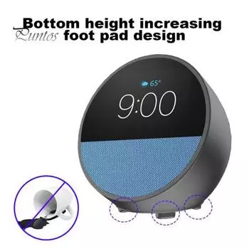 Силиконовый защитный чехол для Echo Spot 2024, противоударный, устойчивый к падениям и царапинам, полная защита синий