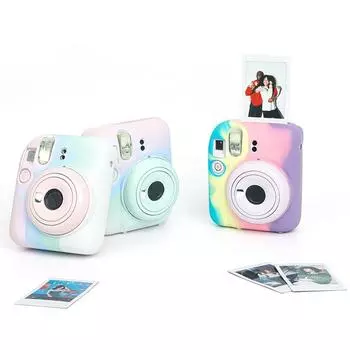 Силиконовый защитный чехол для фотографии с ремешком, сумка для мгновенного хранения камеры