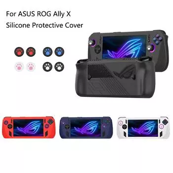 Силиконовый защитный чехол для игровой консоли ASUS ROG Ally X, пылезащитный чехол с защитой от царапин и крышкой-рокером Cat Paw