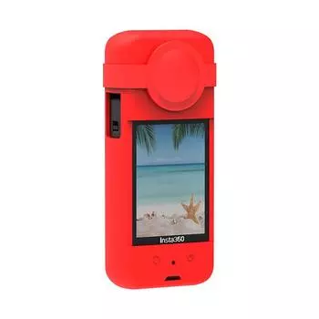 Силиконовый защитный чехол для Insta360 X3 Body Силиконовый чехол Защитный чехол для камеры Аксессуары для экшн-камеры чёрный