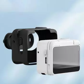 Силиконовый защитный чехол для камеры Insta360 GO 3S с ремешками на шею и защитой от потери, а также крышка объектива, набор аксессуаров 4 в 1
