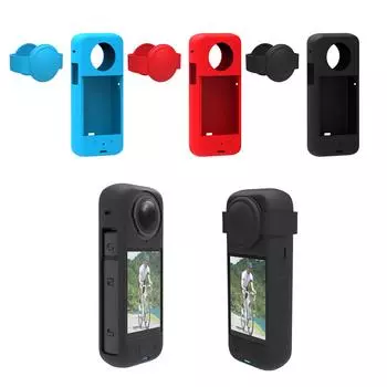 Силиконовый защитный чехол для камеры X4. Универсальная защита, обеспечивающая безопасность и сохранность камеры. красный