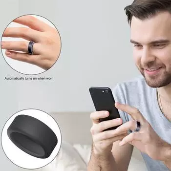 Силиконовый защитный чехол для кольца Oura Ring Gen 3. Рабочая защита от падения и выскальзывания. Эластичный чехол S/M. Универсальный размер. Простота в использовании. Смарт-кольцо. Эластичный чехол. S белый