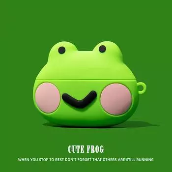 Силиконовый защитный чехол для наушников с рисунком милой пары лягушек для Airpods 1/2 Pro 3, подарок на день рождения / для мальчика / для девушки for Airpods Pro2