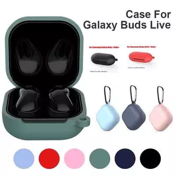 Силиконовый защитный чехол для наушников с защитой от потери для Samsung Galaxy Buds/Buds Plus/Buds Live For Galaxy Buds/Buds+ белый