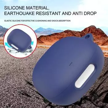 Силиконовый защитный чехол для наушников, ударопрочный, ударопрочный, простая установка, защита для наушников белый
