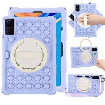 Силиконовый защитный чехол для планшета Xiaomi Redmi Pad SE 11 Redmi Pad 10,6 дюйма, 2022, детский вращающийся чехол-подставка, противоударный противоударный чехол Redmi Pad 10.6 Inch