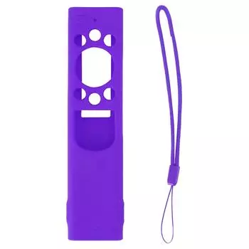 Силиконовый защитный чехол для пульта дистанционного управления с защитой от падения, сменный чехол для пульта дистанционного управления с солнечной батареей фиолетовый