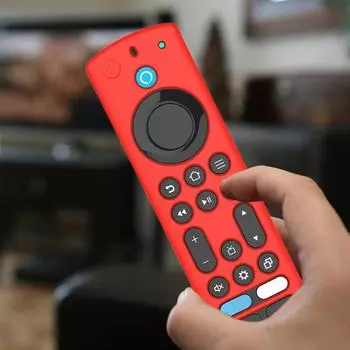 Силиконовый защитный чехол для пульта дистанционного управления, противоударный, ударопрочный, сменный корпус пульта дистанционного управления для Frie TV Alexa Voice Remote белый