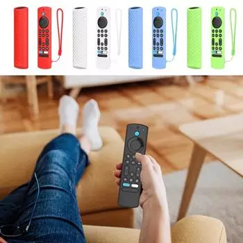 Силиконовый защитный чехол для пульта дистанционного управления, противоударный, ударопрочный, сменный корпус пульта дистанционного управления для Frie TV Alexa Voice Remote чёрный