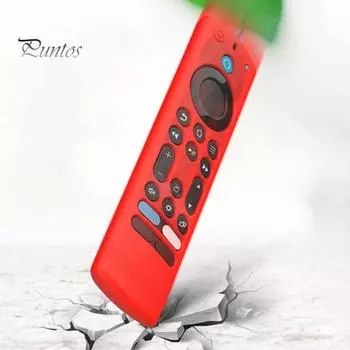 Силиконовый защитный чехол для пульта дистанционного управления, противоударный, ударопрочный, сменный корпус пульта дистанционного управления для Frie TV Alexa Voice Remote чёрный