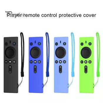 Силиконовый защитный чехол для пульта Rokid Station, глобальная версия, пылезащитный, водонепроницаемый, идеально подходит для плеера, защитный чехол с пультом дистанционного управления чёрный