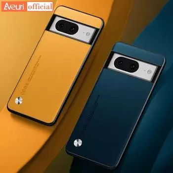 Силиконовый защитный чехол для телефона Google Pixel 6A 7A 6 7 Pro Pixel6 Роскошный чехол из искусственной кожи для Google Pixel 8 Pro 8Pro Cover For Pixel 7A оранжевый