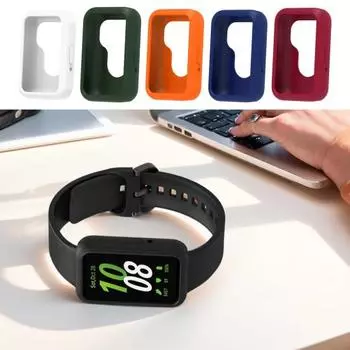 Силиконовый защитный чехол для умных часов, износостойкий, устойчивый к царапинам, простой в установке защитный бампер для SamsungGalaxy Fit 3 армия зеленый